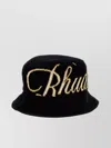 Rhude Textured Fabric Wide Brim Bucket Hat
