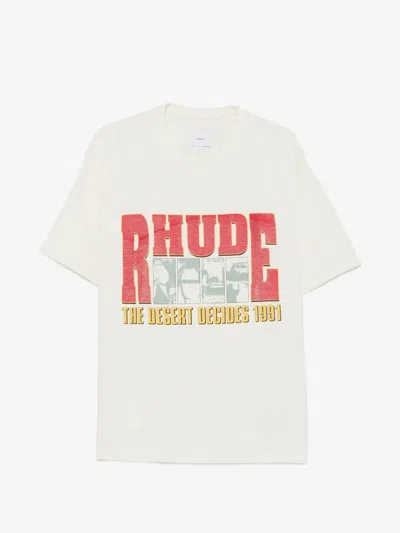 Rhude The Desert Decides Logo-print T-shirt In White