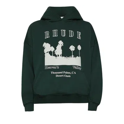 Pre-owned Rhude Thousand Palms Hoodie 'green' | Men's Size Xl