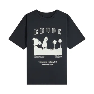 Pre-owned Rhude Thousand Palms Tee 'vintage Black/white' | Men's Size Xxl