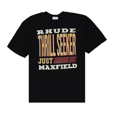 Pre-owned Rhude Thrill Seeker T-shirt 'black' | Men's Size Xxl