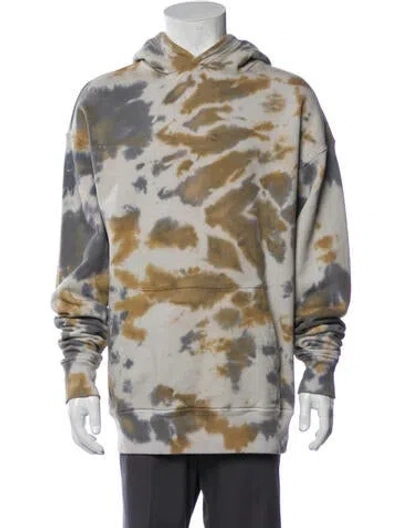 Pre-owned Rhude Tie-dye Print Crew Neck Hoodie In Neutral