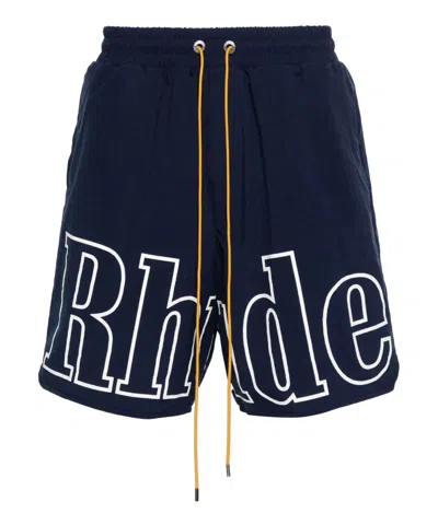Rhude Track Shorts In Blue
