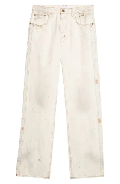 Rhude Traxedo Relaxed Fit Jeans In Neutral
