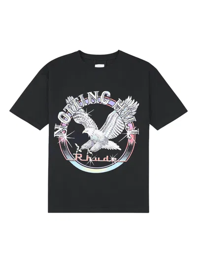 Rhude T-shirt In Cotton With Print In Animal Print