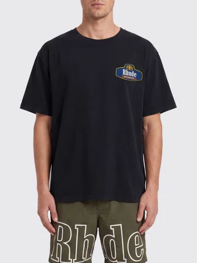 Rhude T-shirt  Men Color Black