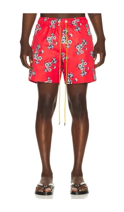 Rhude Turbo Floral Swim Short In Multi
