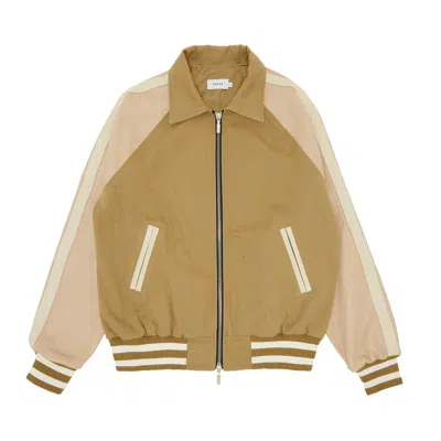 Pre-owned Rhude Twill Boys Bomber 'beige' | Brown | Men's Size M