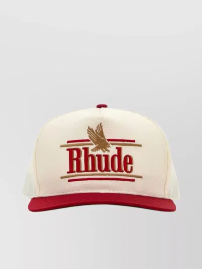 Rhude Rossa Logo-embroidered Cap In Multicolor