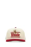RHUDE TWO-TONE POLYESTER BLEND BASEBALL CAP