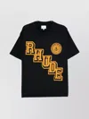 Rhude University Crest Graphic Print T-shirt In Black