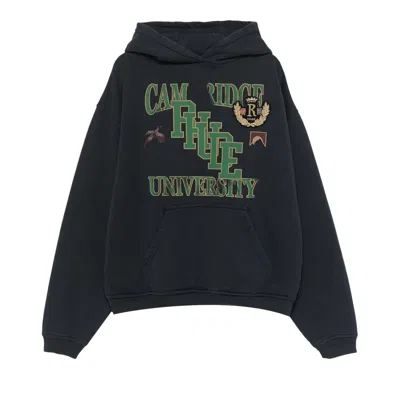 Pre-owned Rhude University Hoodie 'vintage Black'