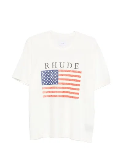 RHUDE USA FLAG T-SHIRT