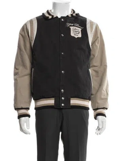 Pre-owned Rhude Varsity Jacket In Black