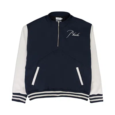 Pre-owned Rhude Varsity Pullover Sweater 'navy/white' | Blue | Men's Size Xl