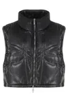 Rhude Faux-leather Vest In Black