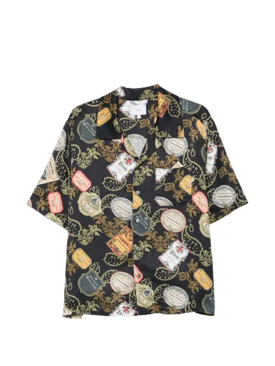 Rhude Vin Bandana Print Button-up Shirt In Multi