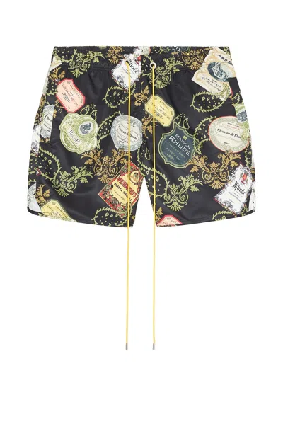 Rhude Vin Bandana Print Swim Shorts In Multi