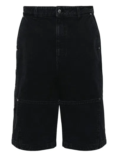 Rhude Washed Canvas Shorts In Black