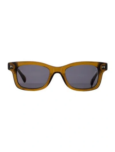 Pre-owned Rhude Wayfarer Tinted Sunglasses In Brown