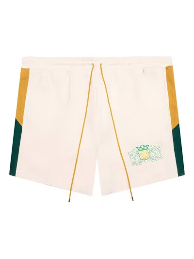 Rhude Whinston Crest Shorts In Neutral
