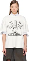 Rhude White 'knuckleheads' T-shirt In White
