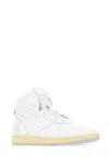 Rhude Rhecess Distressed Leather High-top Sneakers In 0444