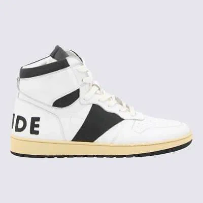 Pre-owned Rhude White Leather Rhecess Sneakers 8 Us