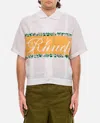 Rhude White Pleated Shirt In White