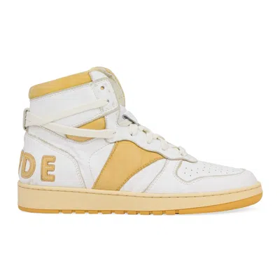 Rhude White Rhecess High Sneakers