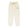 Rhude White Script Logo Terry Sweatpants In White
