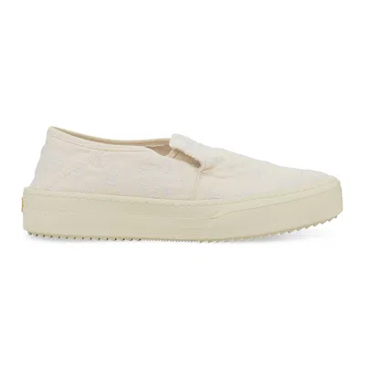 Rhude White Slip On Sneakers