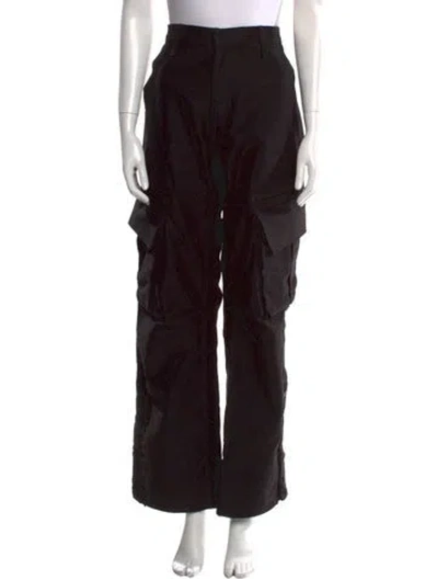 Pre-owned Rhude Wide Leg Pants In Black