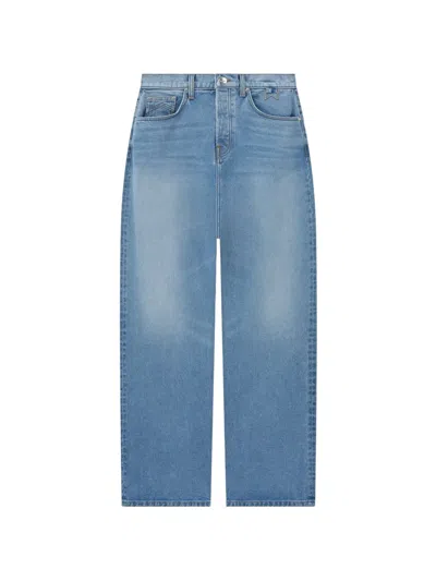 Rhude Wide-leg Jeans In Blue