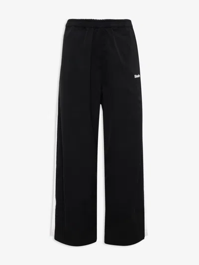 Rhude Wide-leg Track Trousers In Black