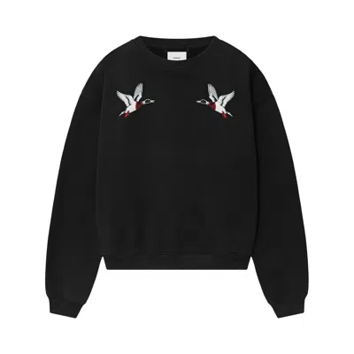 Pre-owned Rhude Wine Country Crewneck 'vintage Black' | Men's Size M