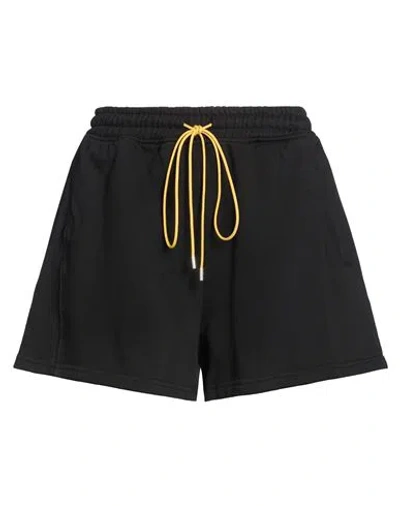 Rhude Woman Shorts & Bermuda Shorts Black Size Xs Cotton
