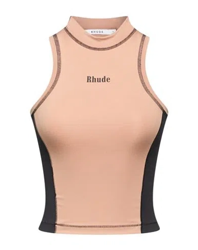 Rhude Woman Top Blush Size Xs Polyester, Elastane In Pink