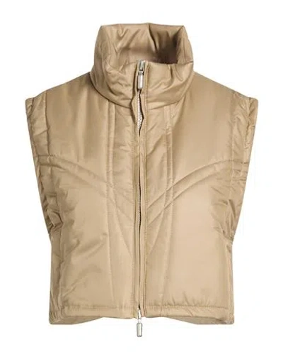 Rhude Woman Vest Sand Size M Polyester, Polyurethane In Beige