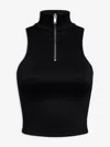 Rhude Ribbed Zip Turtleneck Knitwear In Black