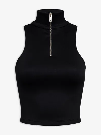 Rhude Women's Ribbed Knit Turtle Neck Z Black
