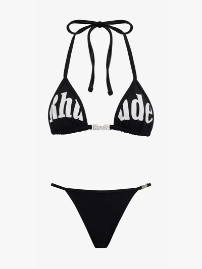 Rhude Women's Tropez Two-piece Bi Black/white