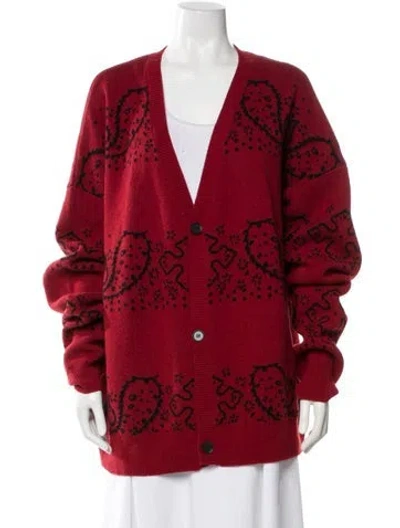 Pre-owned Rhude Wool Paisley Print Sweater In Multi