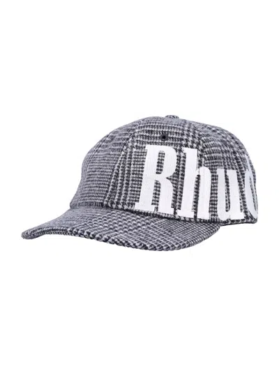 Rhude Wrap Logo Panel Hat In Black