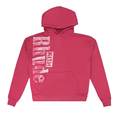 Pre-owned Rhude X Kith Hoodie 'pink' | Men's Size S