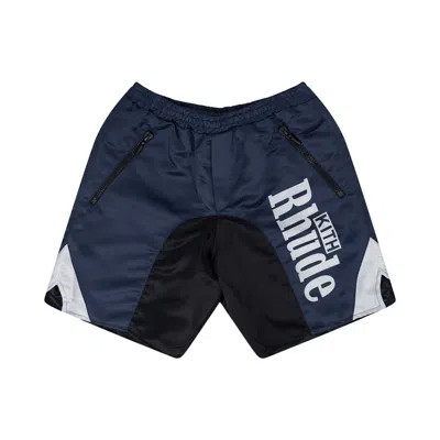 Pre-owned Rhude X Kith Panel Shorts 'blue' | Men's Size S