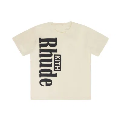 Pre-owned Rhude X Kith T-shirt 'cream' | Men's Size L