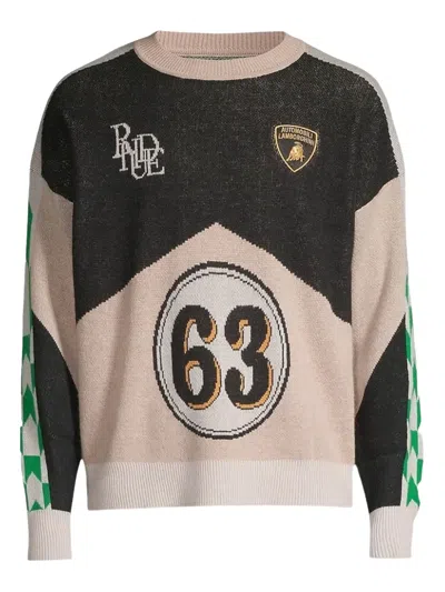 Rhude X Lamborghini 63 Crew-neck Sweater In Neutral
