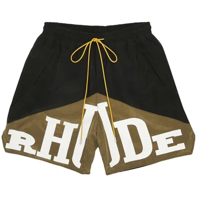Pre-owned Rhude Yachting Short 'black/olive' | Men's Size S