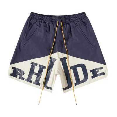 Pre-owned Rhude Yachting Short 'navy/cream' | Blue | Men's Size S